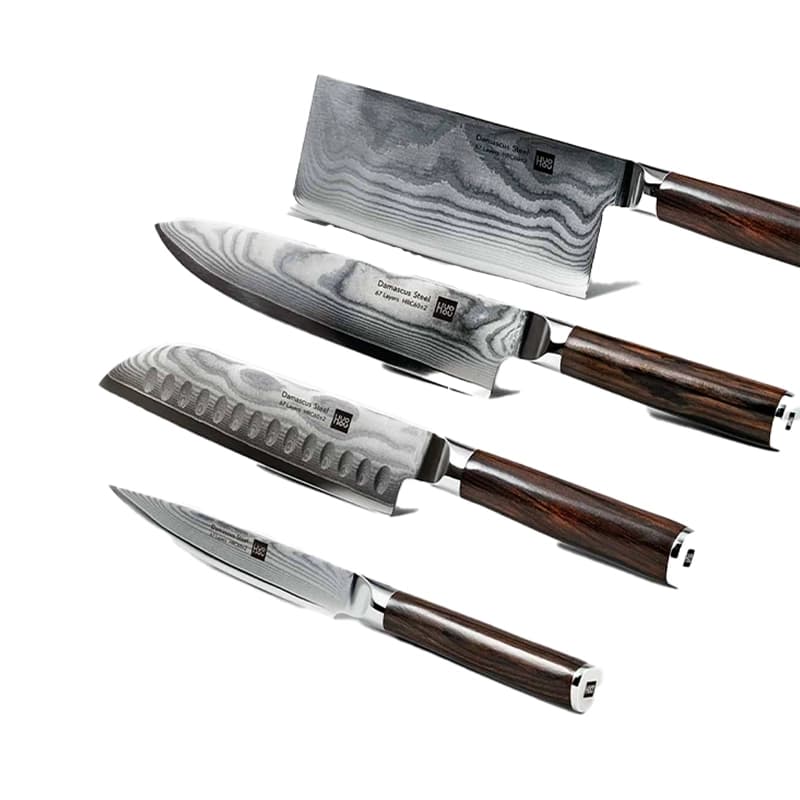 ست 4 تیکه چاقوی آشپزخانه هوهو (HuoHou Knife Set (HU0297 — تصویر ۳