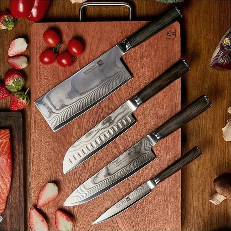 ست 4 تیکه چاقوی آشپزخانه هوهو (HuoHou Knife Set (HU0297 — تصویر ۴