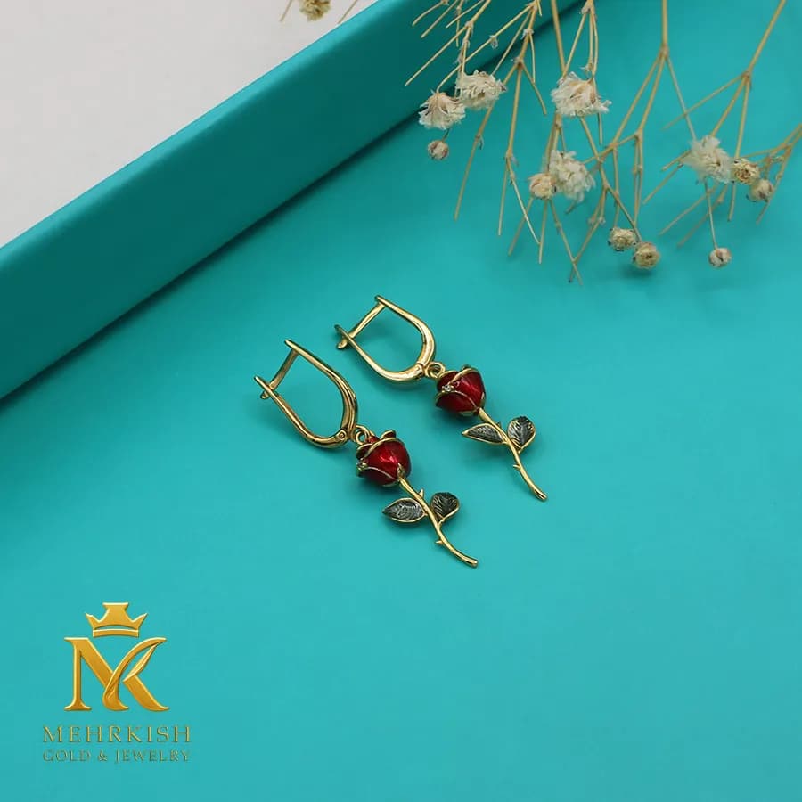 گوشواره کلیپسی رز کد 7933