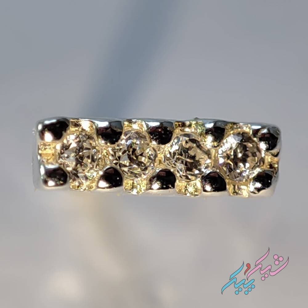 گوشواره میخی فول نگین نقره 925 وارداتی