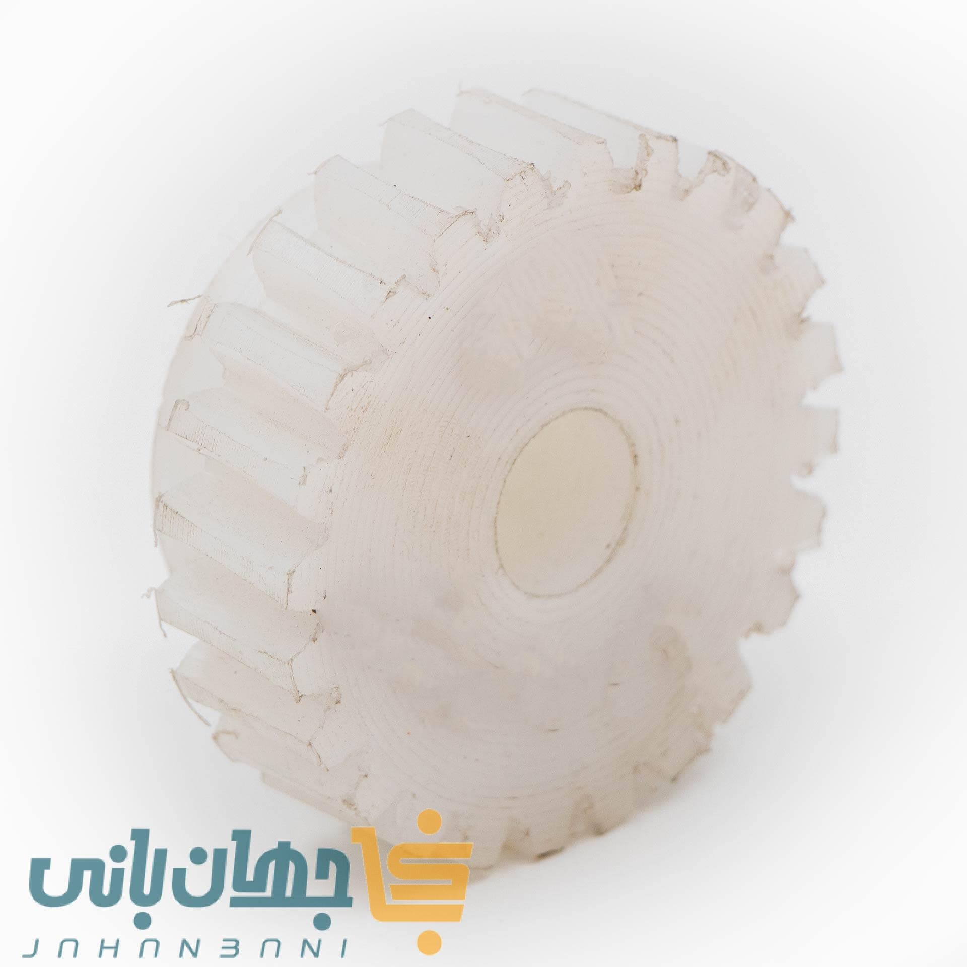 چرخ دنده پلی اتیلن (تفلونی) جوجه گردان دنده درشت 7.8 سانتی‌متری — تصویر ۳