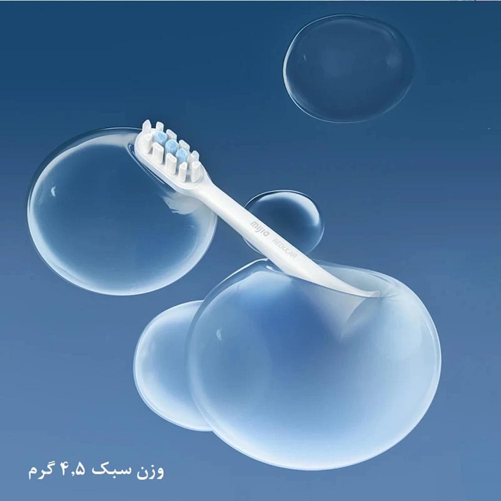 سری مسواک برقی T301 و T302 شیائومی مدل Mijia Electric Toothbrush Head (Universal) 3PCS White — تصویر ۵