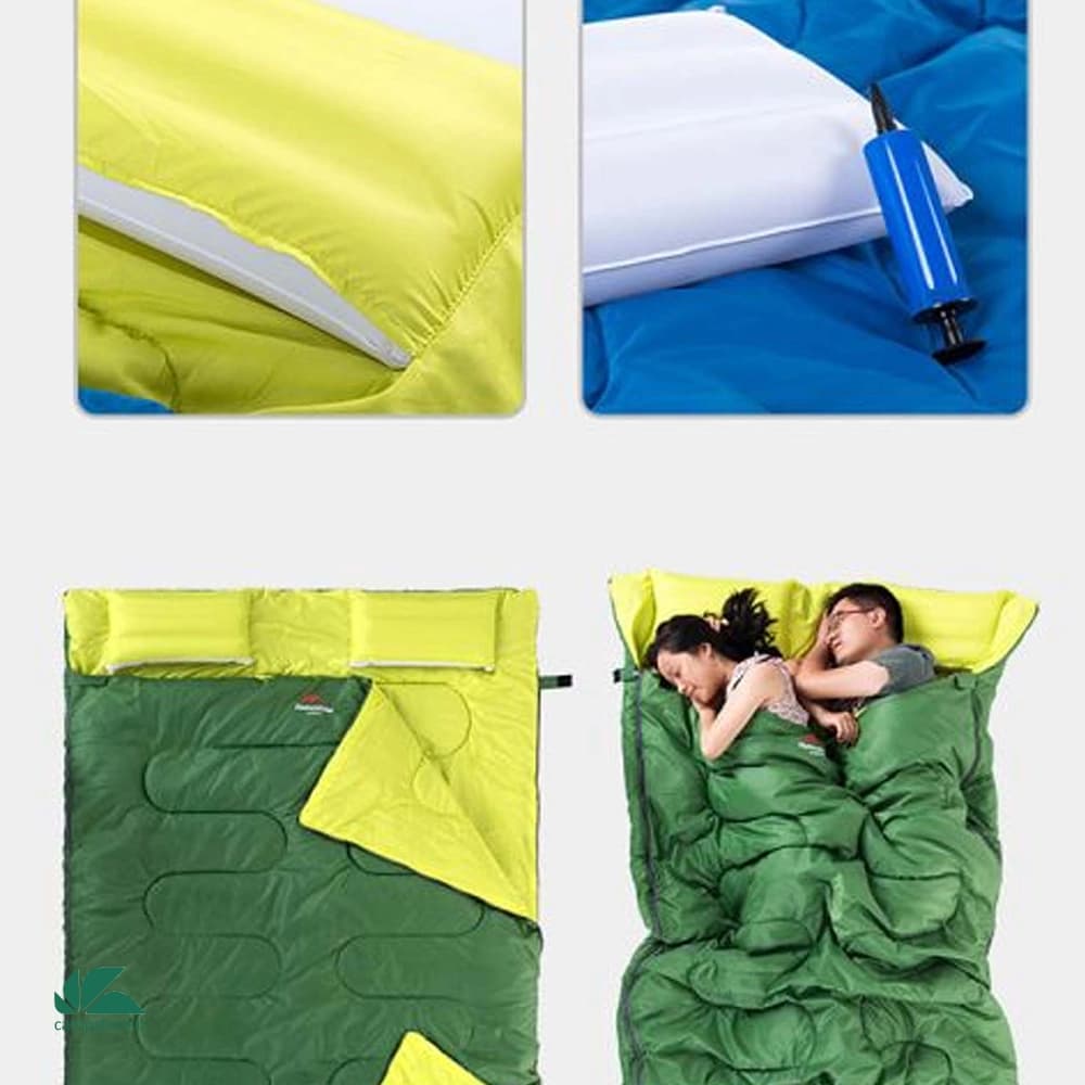 کیسه خواب الیاف نیچرهایک مدل Double With Pillow — تصویر ۵