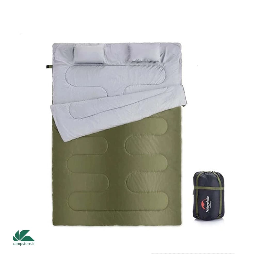 کیسه خواب الیاف نیچرهایک مدل Double With Pillow — تصویر ۲