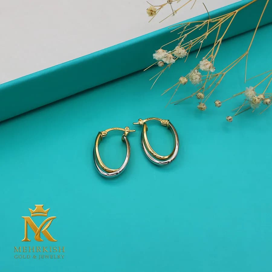 گوشواره حلقه ای کد 7921 — تصویر ۳