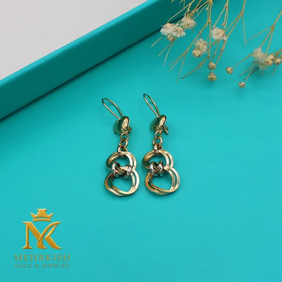 گوشواره آویز اپل کد 7855