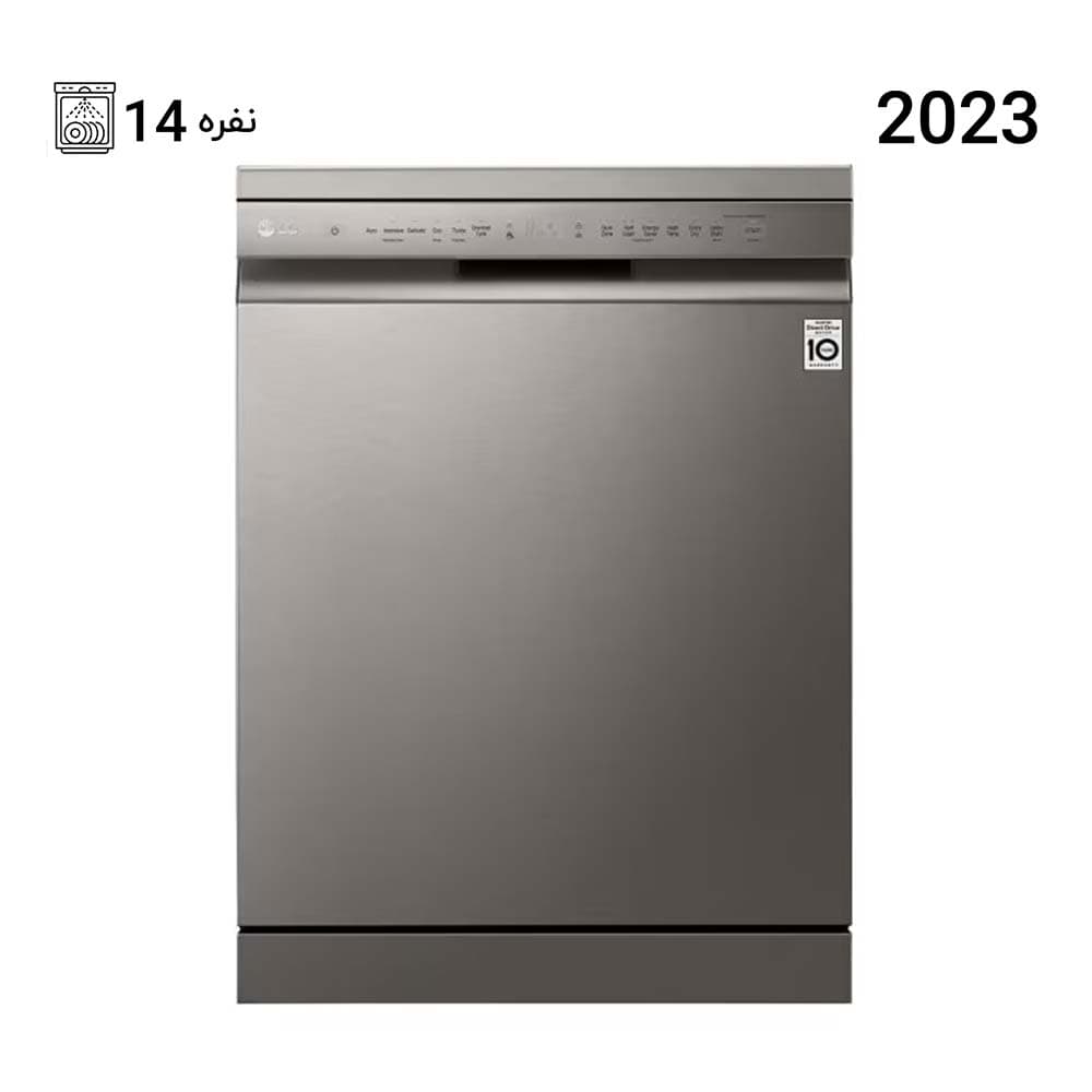 ظرفشویی ال جی 14 نفره 512 رنگ نقره ای مدل DFB512FP