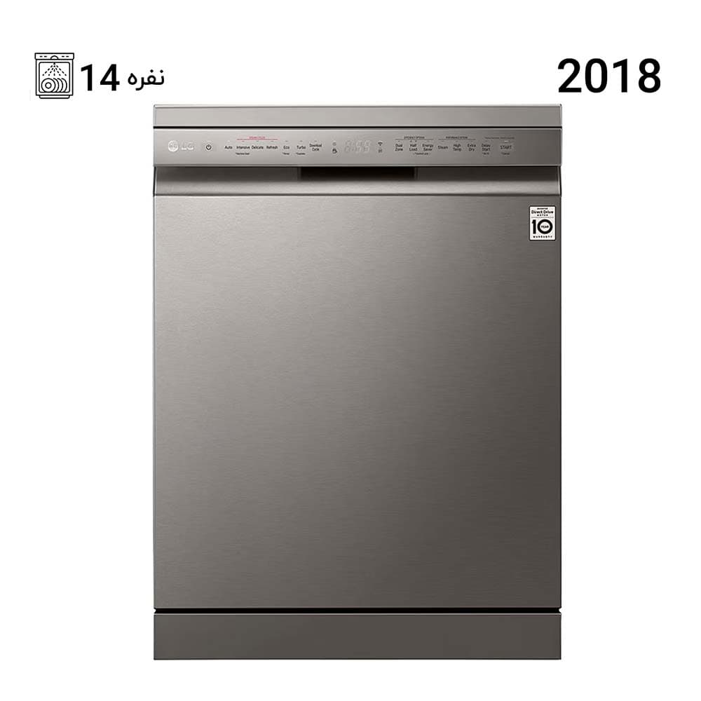 ظرفشویی ال جی 14 نفره 425 رنگ نقره ای مدل DFB425FP