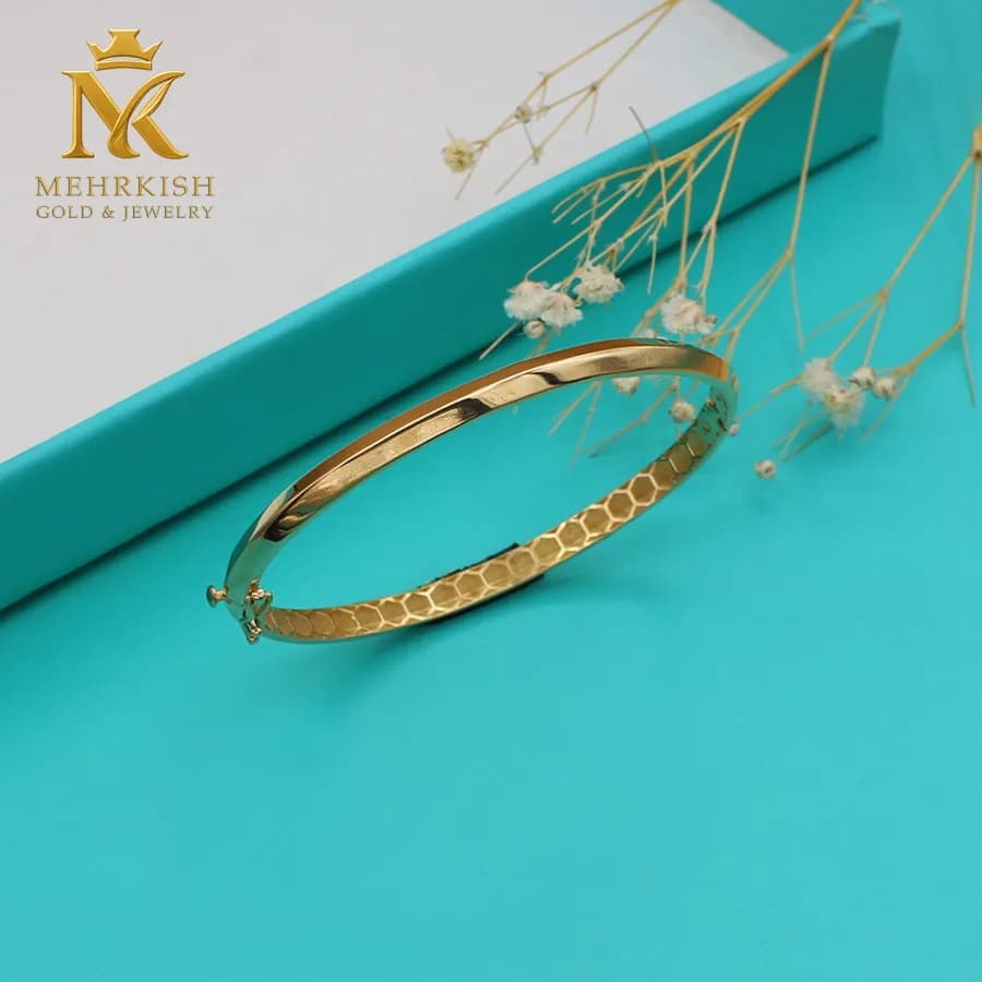دستبند النگویی آیینه ای لیوسا کد 7828
