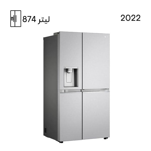 یخچال فریزر ال جی ساید بای ساید J348 رنگ نقره ای مدل GC-J348CSFS — تصویر ۵