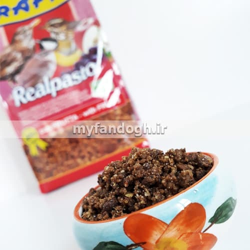غذای مرغ مینا ریل پستو راف با کربن گیاهی و میوه RAFF Realpasto — تصویر ۳