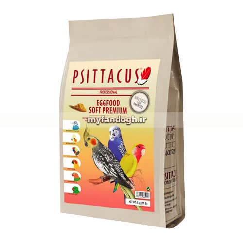 غذای تخم مرغی نرم ممتاز سیتاکوس Psittacus Eggfood Soft Premium