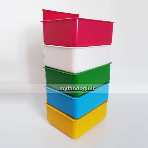 ظرف چهارگوش لانه و غذا پرندگان و طوطی سانان