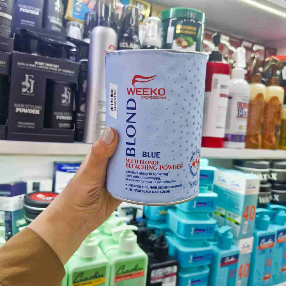 پودر دکلره آبی WEEKO حجم 500 گرم ساخت آلمان