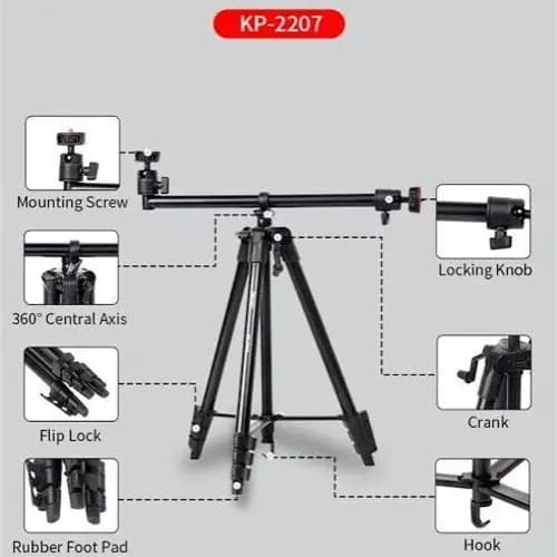 سه پایه دوربین و موبایل جی‌ماری Jmary KP-2207 — تصویر ۳
