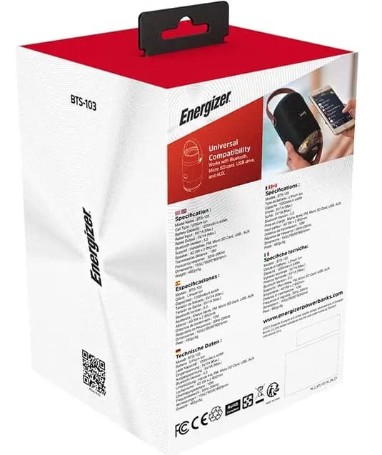 اسپیکر بلوتوثی قابل حمل انرجایزر BTS 103 ا speaker energizer BTS 103 — تصویر ۵