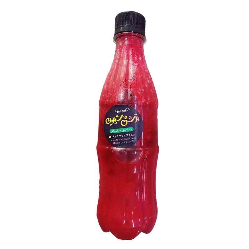 آب زرشک زغال اخته طبیعی ترش و شیرین – 0.5 لیتر
