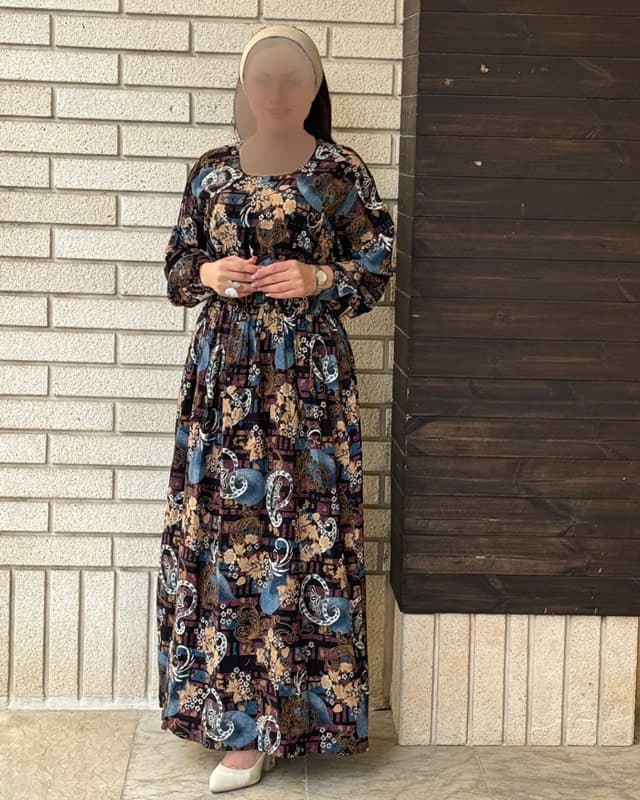 پیراهن سایزبزرگ ترمه طرح اندونزی 6117 — تصویر ۴