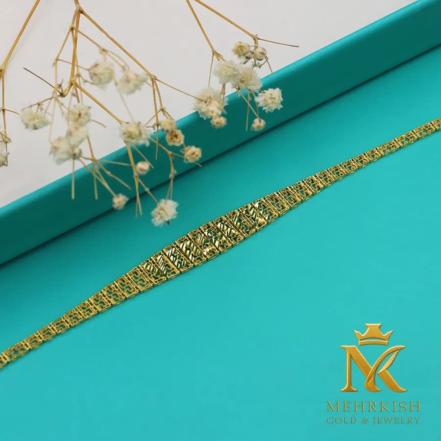 سرویس تراش طلا طرح Versace کد 7706 — تصویر ۳