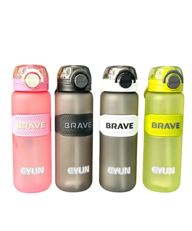 قمقمه ورزشی EYUN مدل BRAVE حجم 1 لیتر (درب قفلی و نی دار)