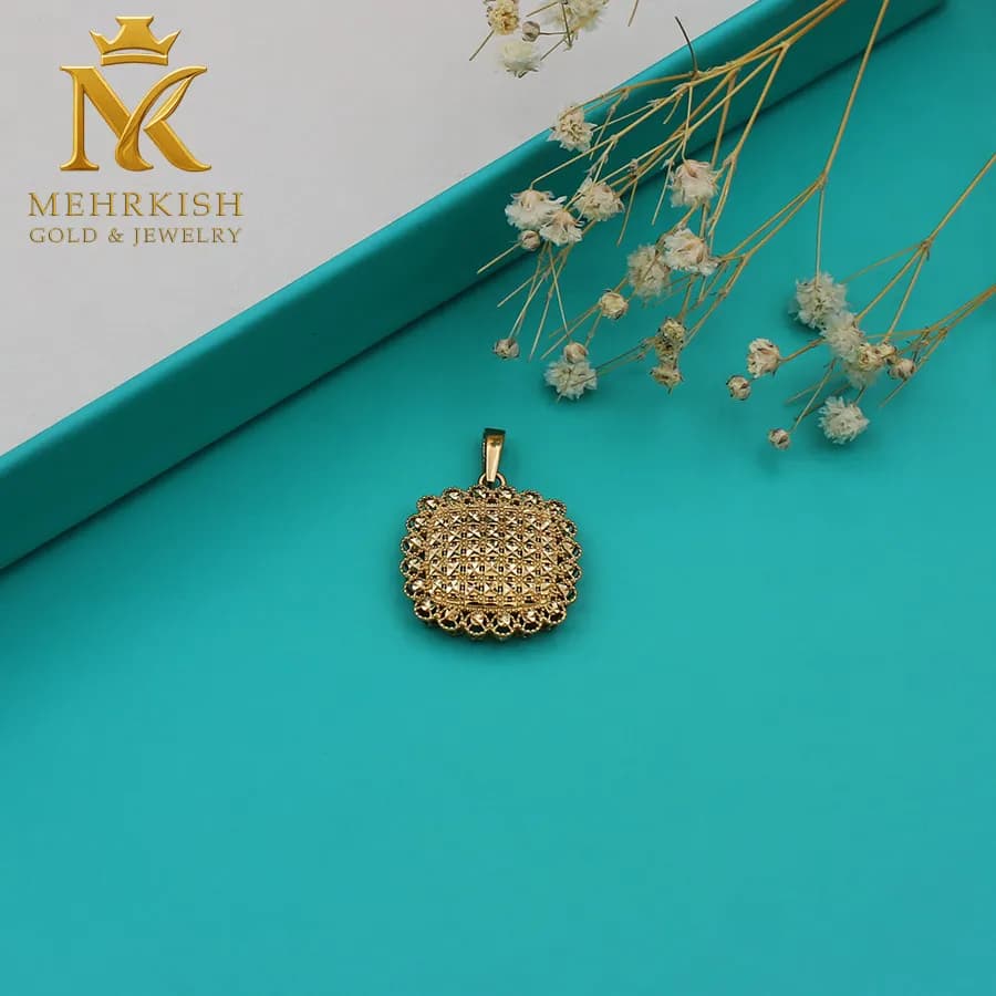 پلاک تراش طلا کد 7696