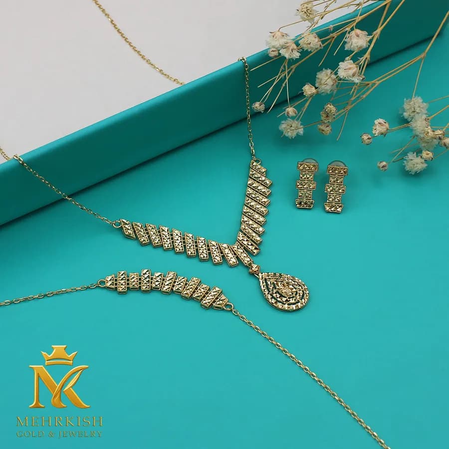 سرویس تراش طلا ترمه کد 7688