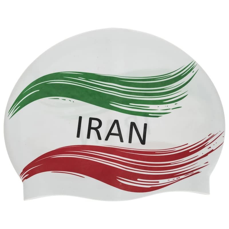 کلاه شنا سیلیکونی طرح پرچم ایران