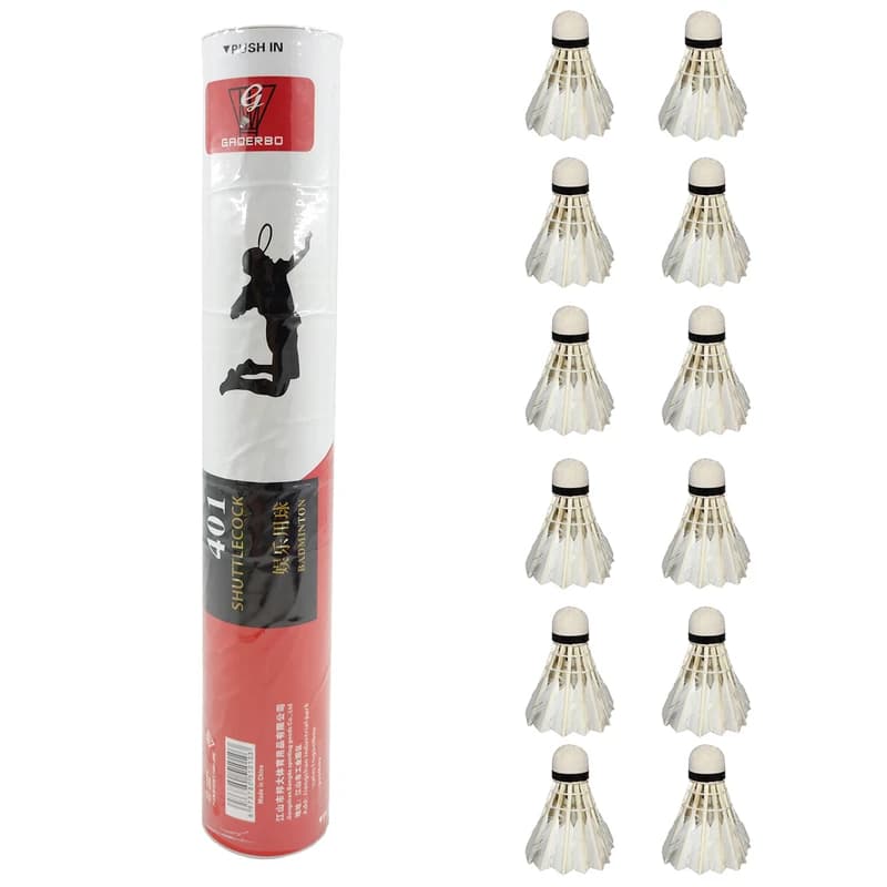 توپ بدمینتون (شاتل) پری مدل SHUTTLECOCK401 – بسته ۱۲ عددی