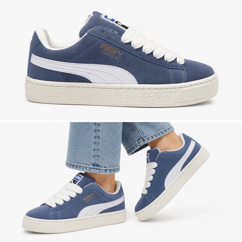 کفش و کتانی مردانه و زنانه مدل پوما PUMA رنگ آبی کد EF400