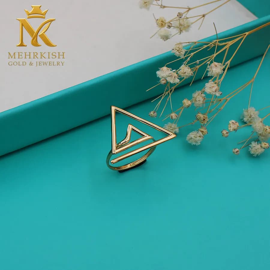 انگشتر مینیمال طلا کد 7647