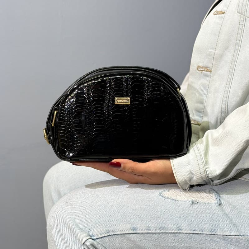 کیف دوشی دستی زنانه و دخترانه رنگ مشکی کد C206