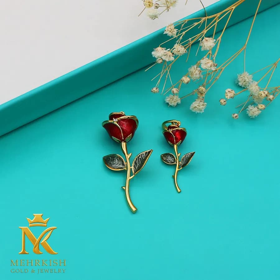 پلاک رز طلا کد 4872 — تصویر ۲
