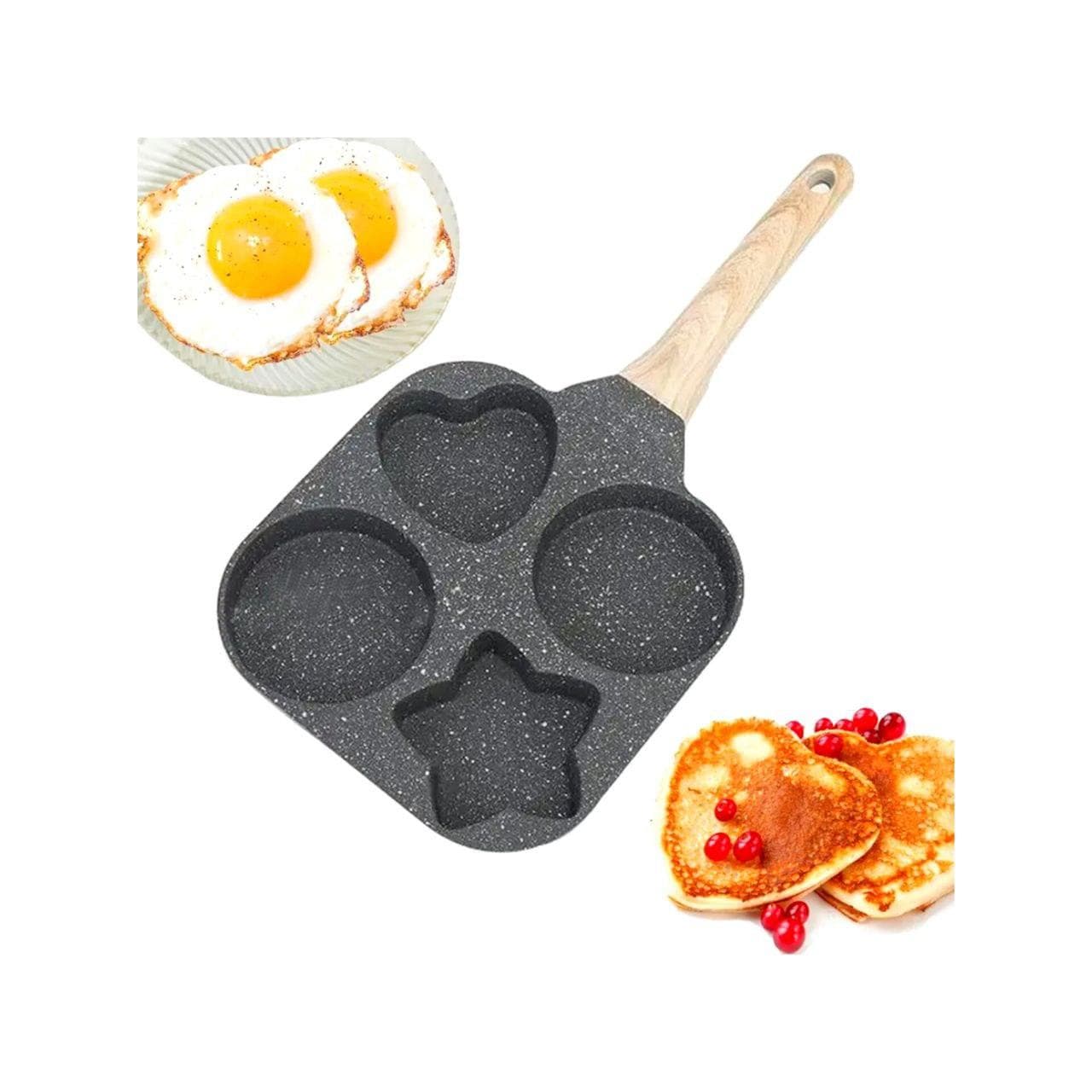 تابه چدن دسته چوبی وارداتی طرح میکس
