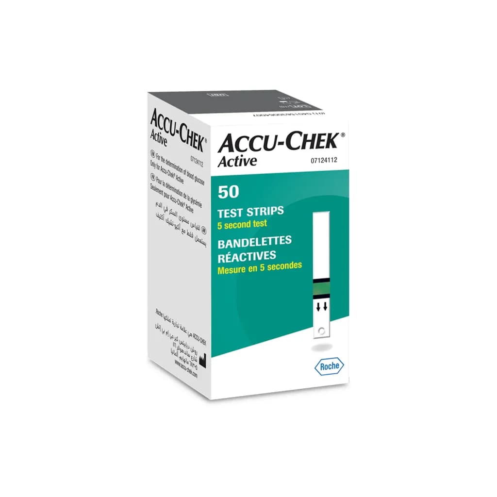 نوار تست قند خون آکیوچک اکتیو ا Accu Chek Active
