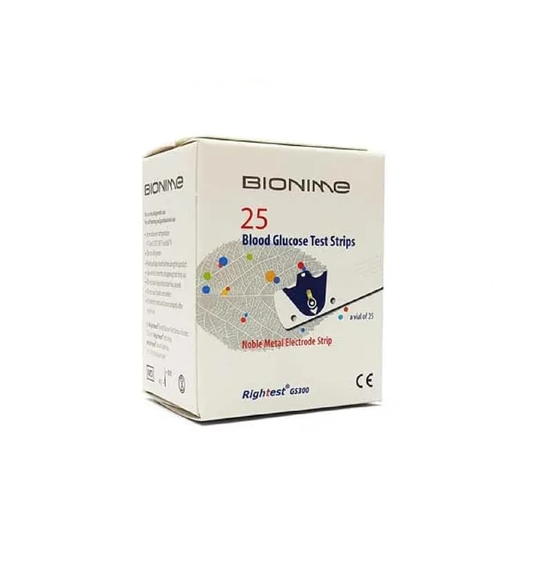 نوار تست قندخون بایونیم مدل Bionime GS300 | GS300
