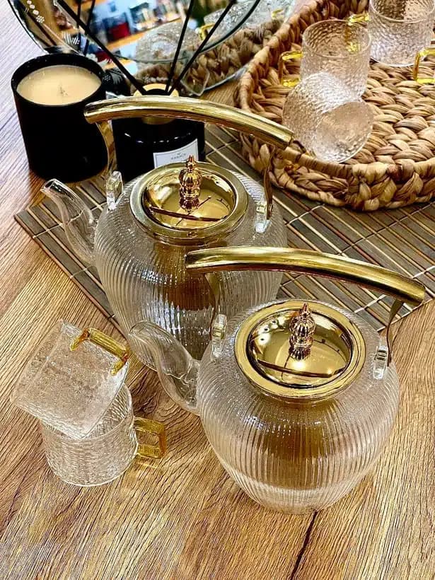 قوری پیرکس تراشدار وارداتی