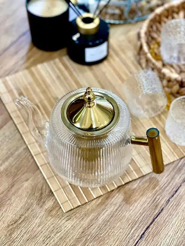 قوری پیرکس تراشدار وارداتی CH_134_4 — تصویر ۳