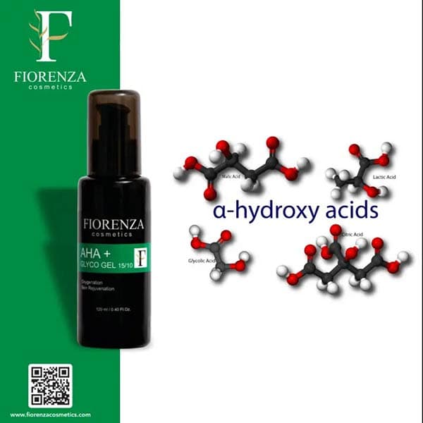 ژل تخصصی AHA و Acid Glycolic فیورنزا حجم 120 میلی لیتر — تصویر ۲