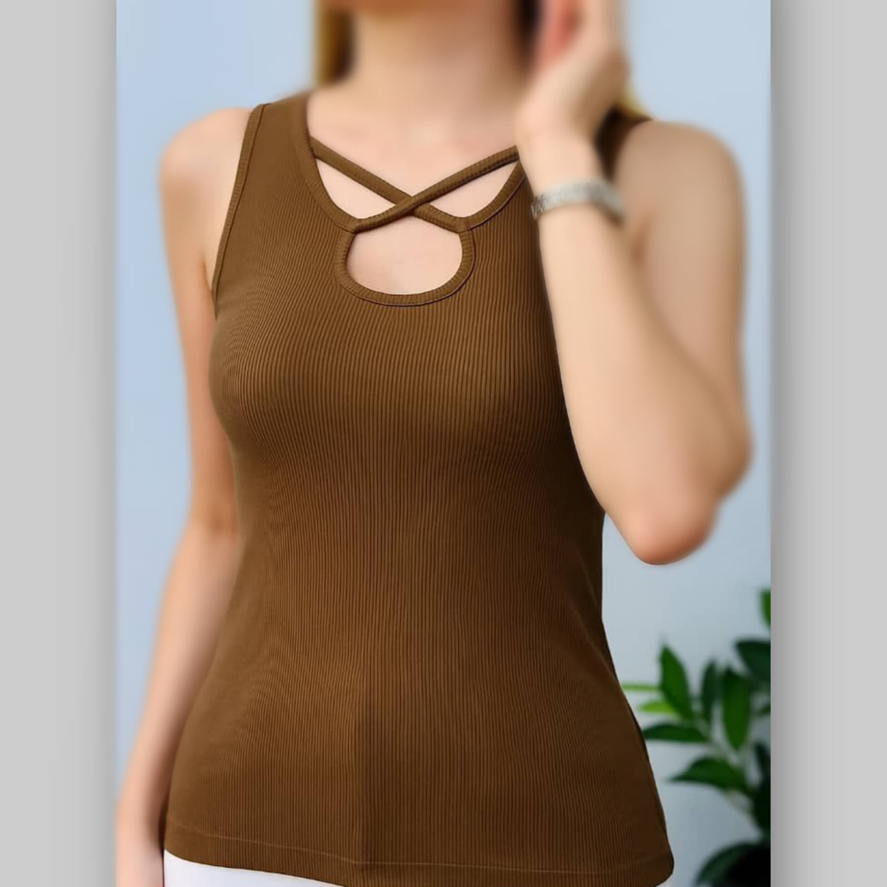 ️تاپ حلقه ای یقه اشکی عمده (پک 6 عددی) — تصویر ۴