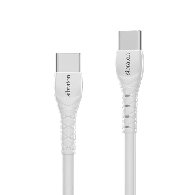 کابل شارژ USB-C به USB-C سیبراتون مدل S270C با طول 1.1 متر