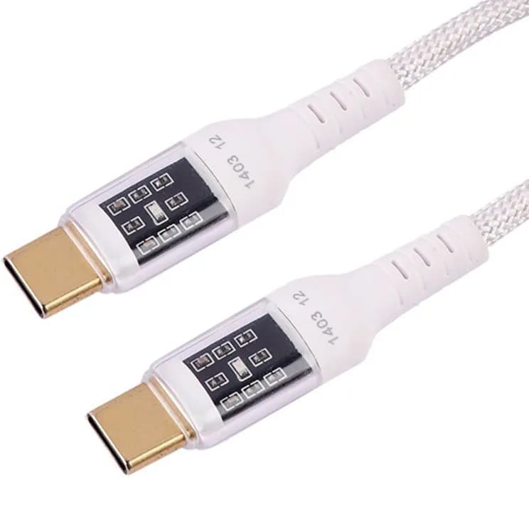 کابل دو سر تایپ سی دیتا پلاس DP-R303 | 60 وات، کنفی، 1 متر — تصویر ۳