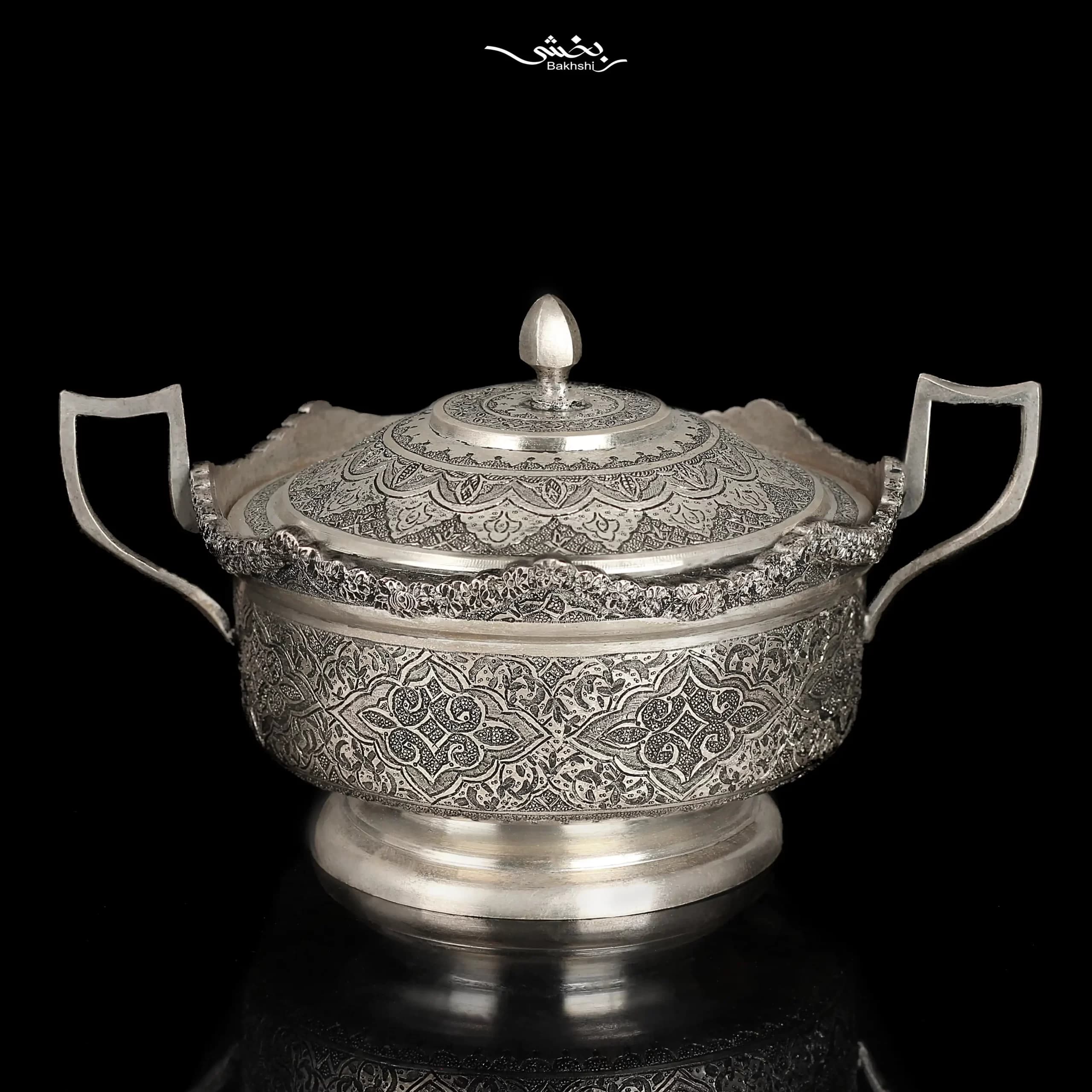 قندان نقره اسلیمی