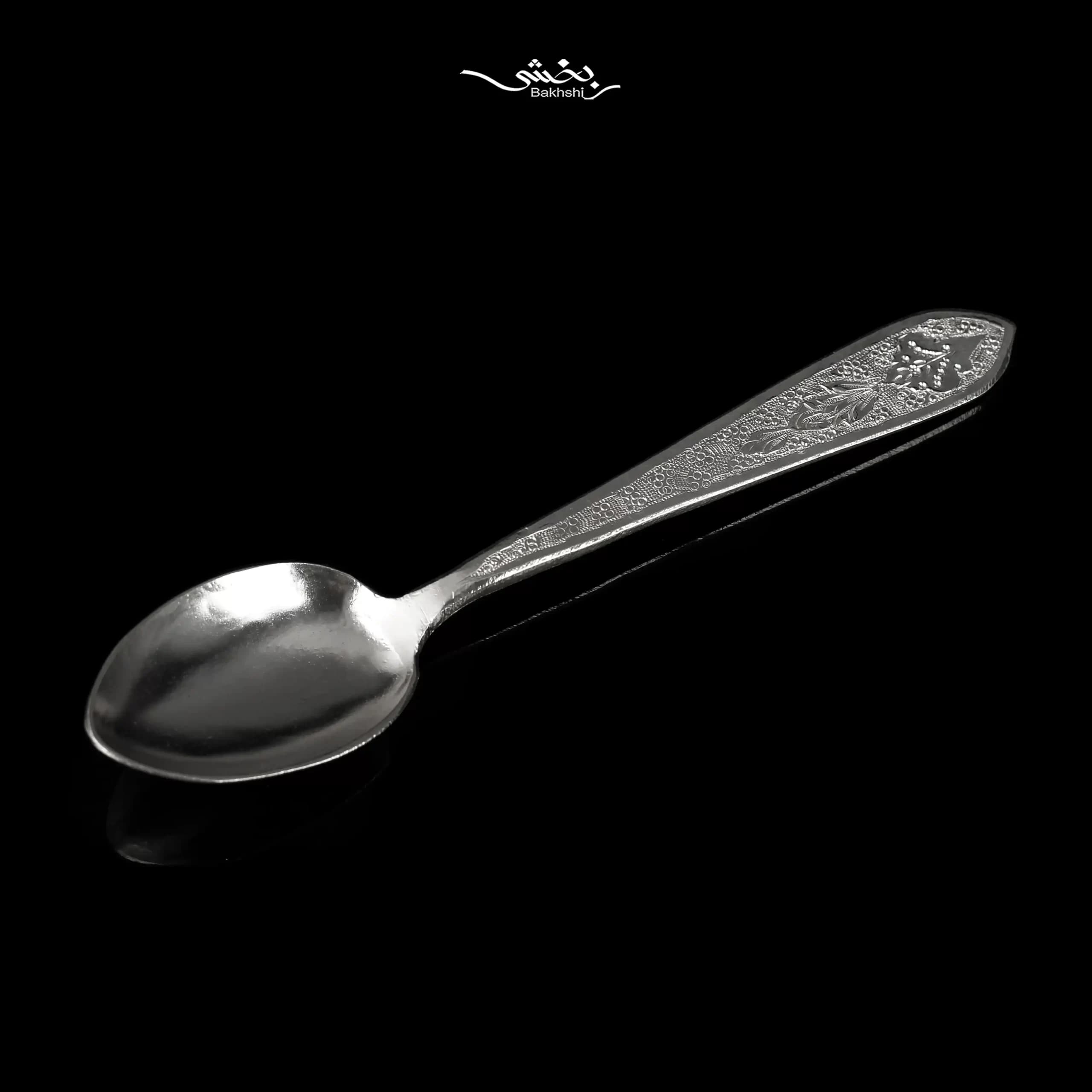 قاشق نقره شربت خوری 6 عددی ترنج — تصویر ۲