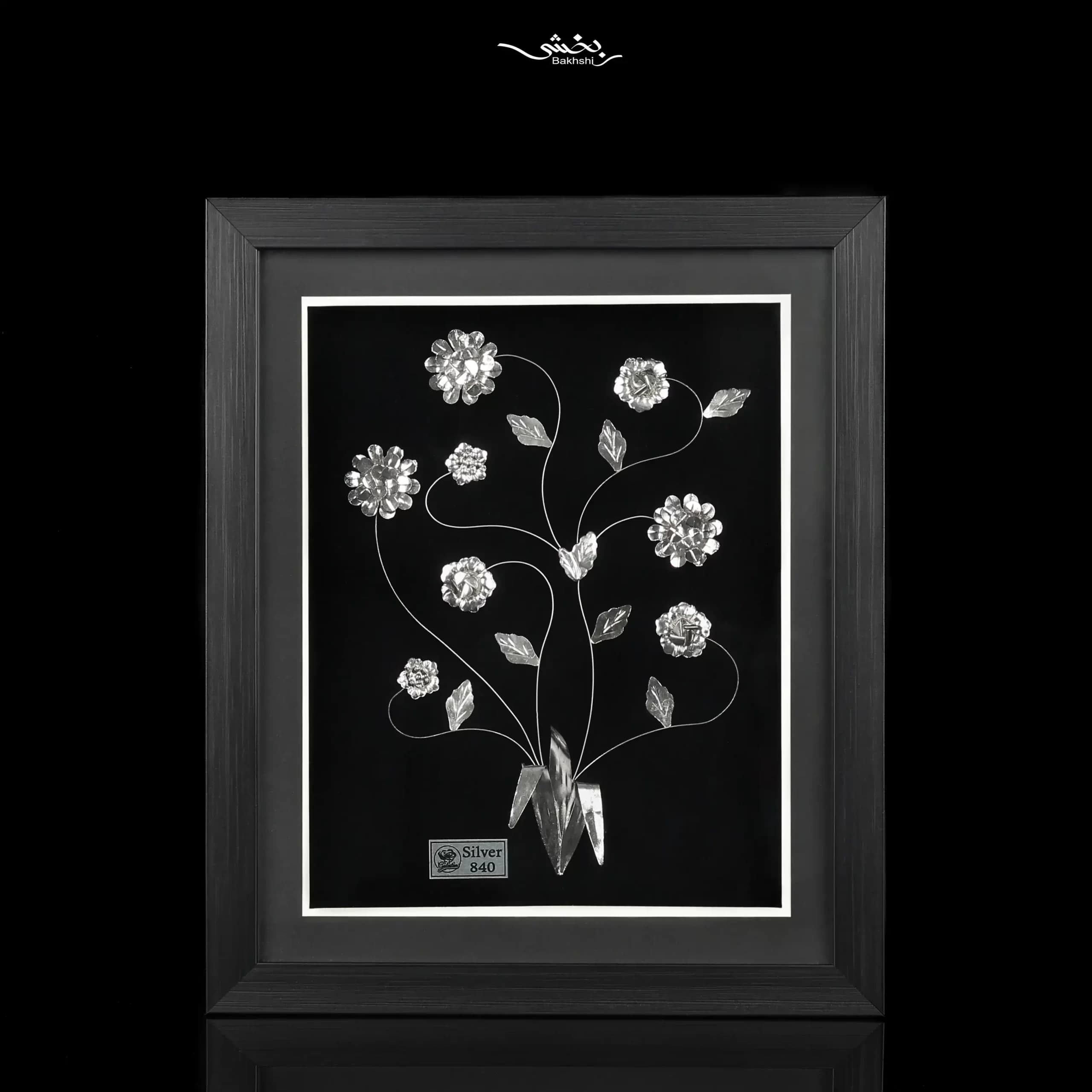 تابلو گل نقره پرسی کد 34