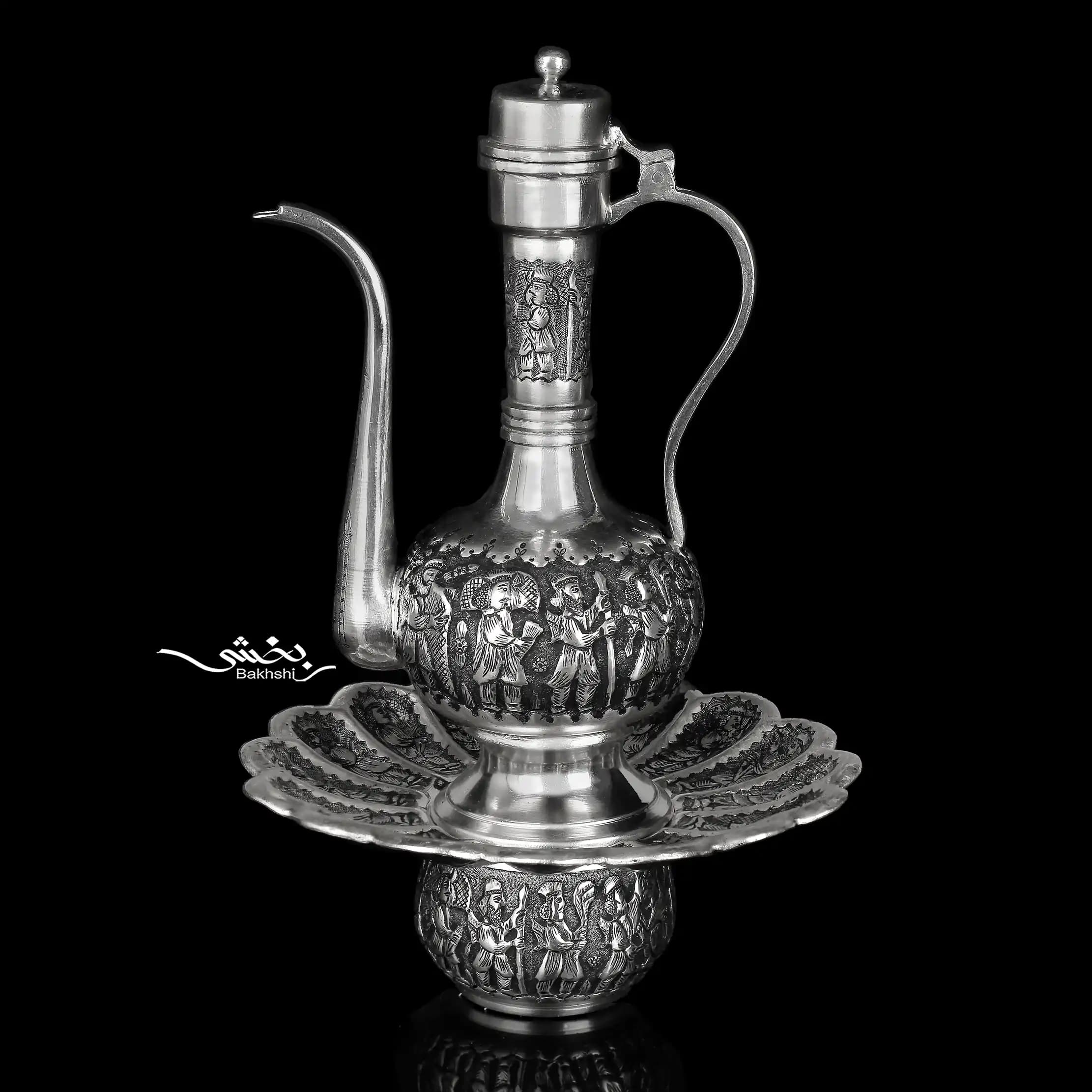 آبدست لگن نقره قلم تخت جمشید درجه یک