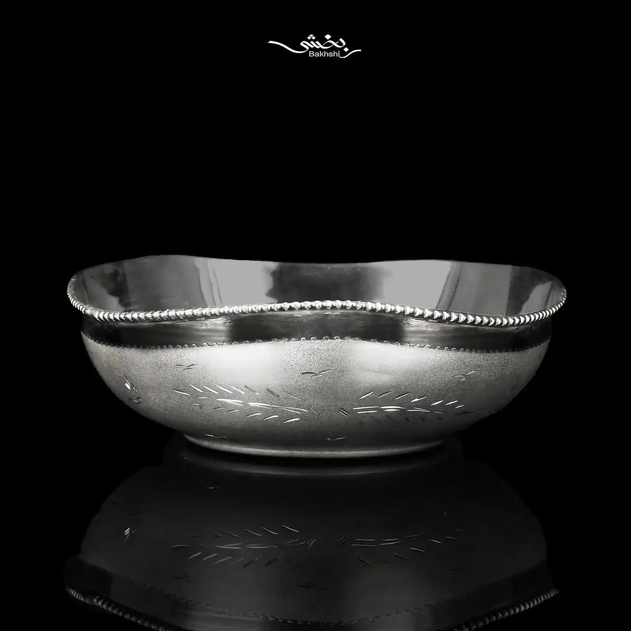 کاسه گرد مدرن نقره — تصویر ۲