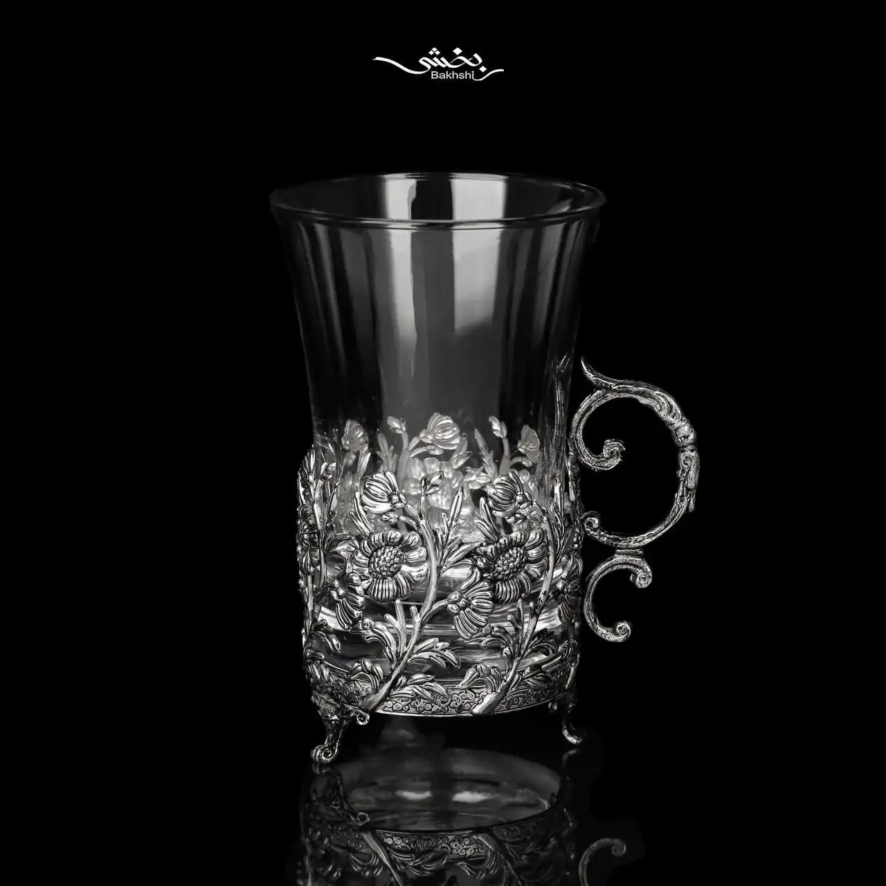 انگاره نقره شش عددی مدرن آفتاب گردان — تصویر ۴