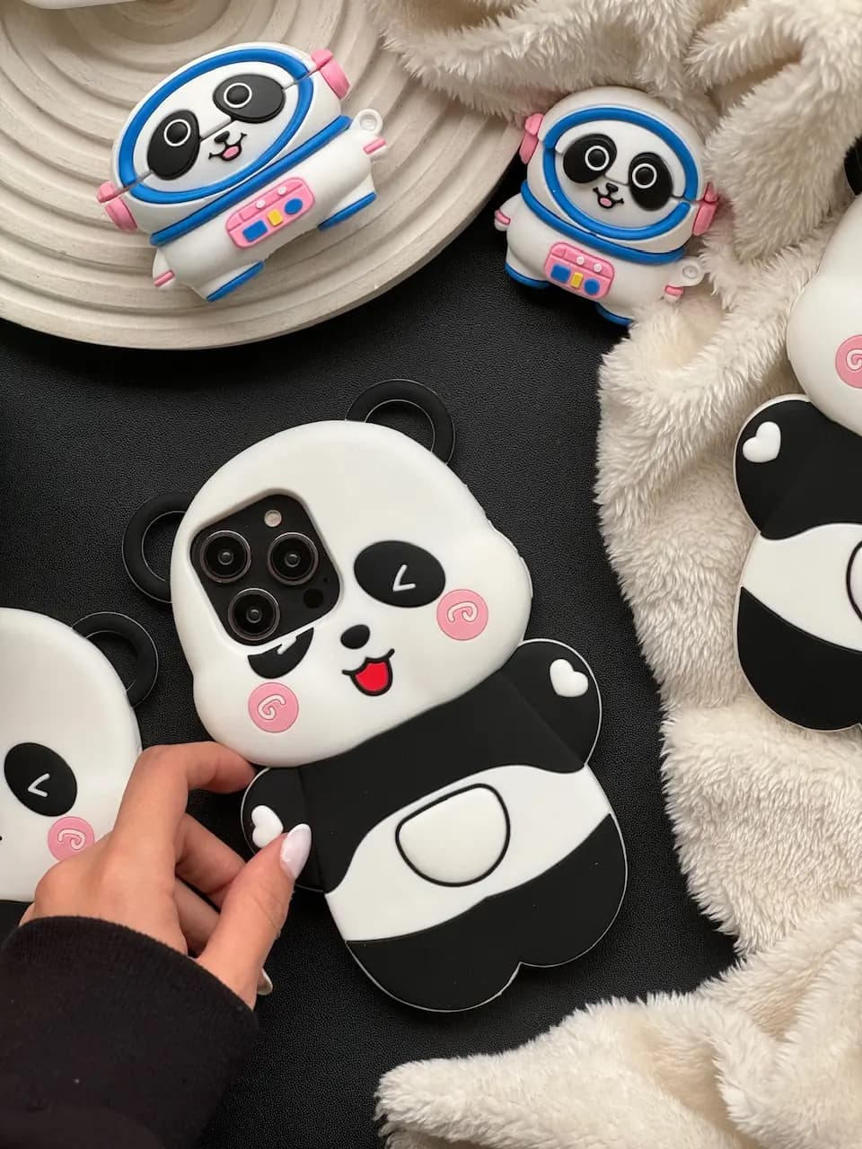 قاب Happy Panda سیلیکونی (کدC1641) — تصویر ۲