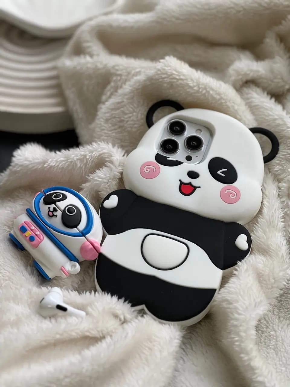 قاب Happy Panda سیلیکونی (کدC1641) — تصویر ۳