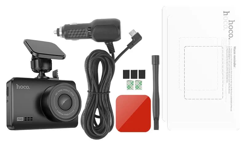 دوربین ثبت وقایع هوکو نمایشگر IPS HD، کیفیت 1080p و زاویه دید 140 درجه مدل DV2 رنگ مشکی — تصویر ۷